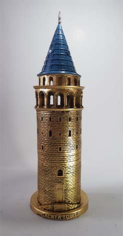 Galata Kulesi Biblo 41cm Altın